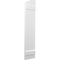 Ekena Millwork Americraft 3-Board (2 Batten) Wood Joined Board-n-Batten Shutters w/Ellipt Top, ARW101BE311X77WHH, PR ARW101BE311X77WHH - alternate 6